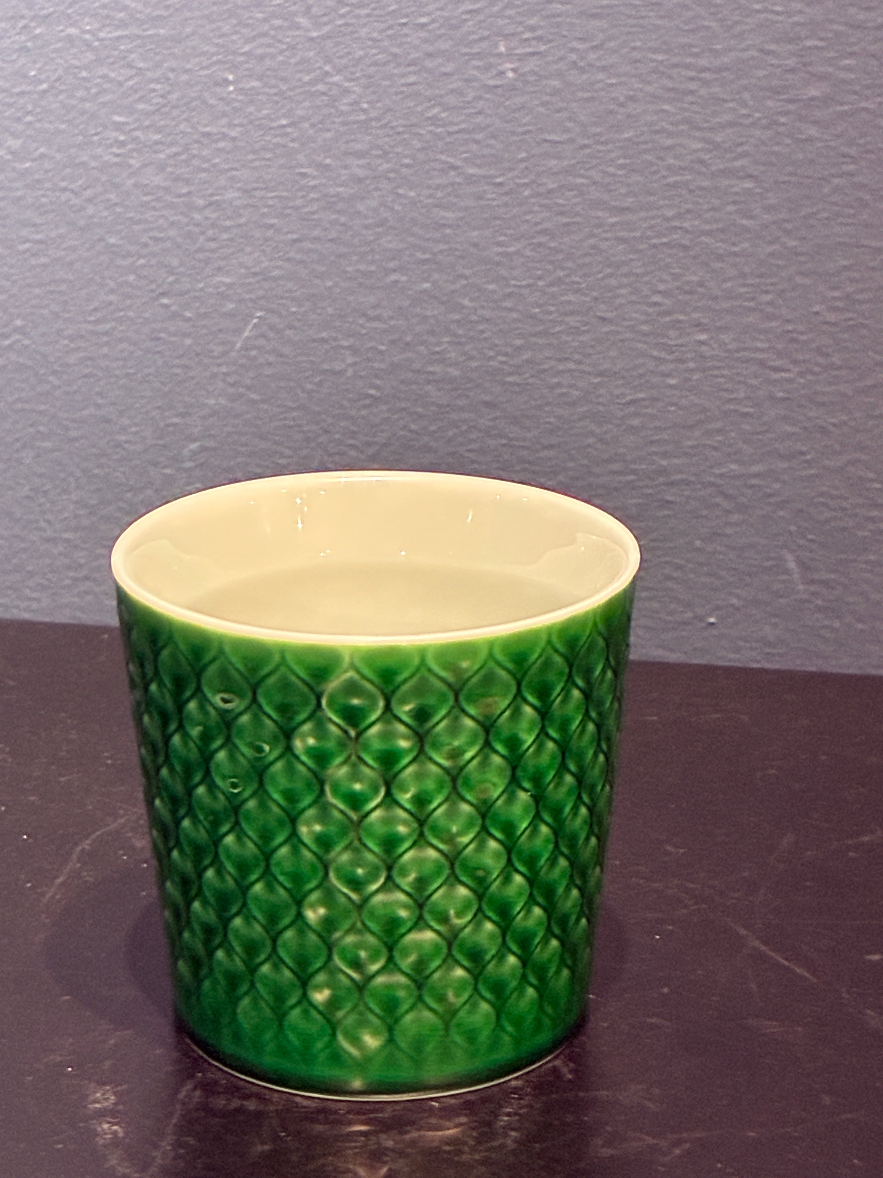 Jade Essence: Jingdezhen Handmade Embossed Ceramic Cup - Premium Teaware